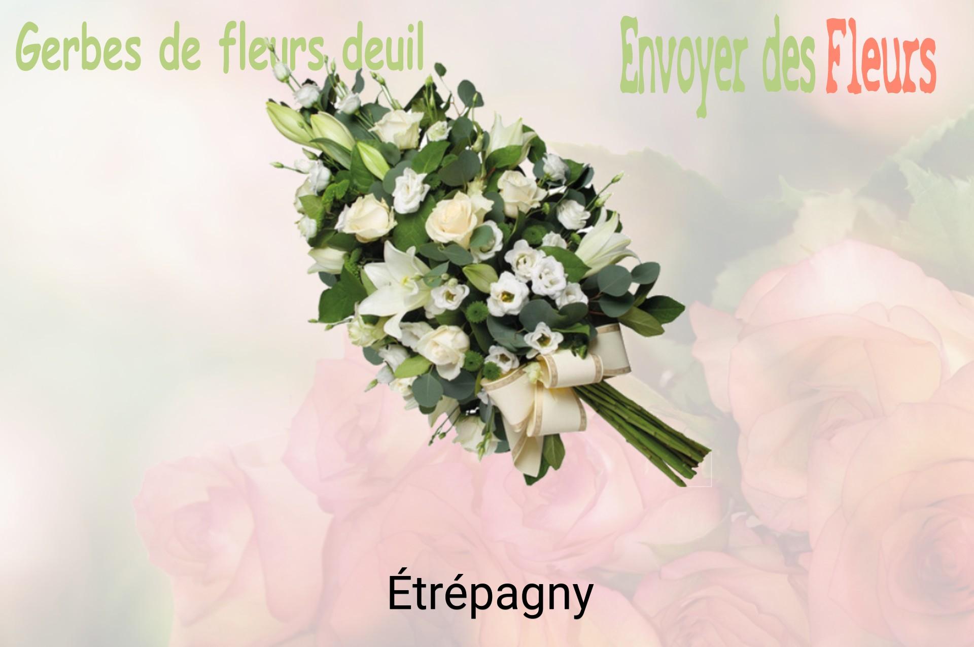 Gerbe de fleurs de deuil livrée à Étrépagny